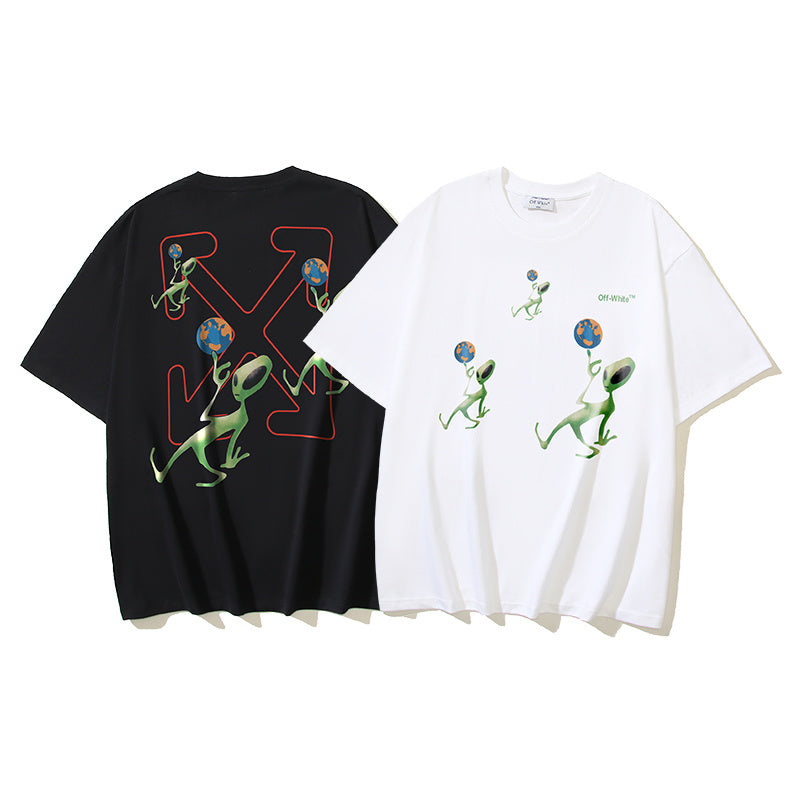 Off White Green Tee