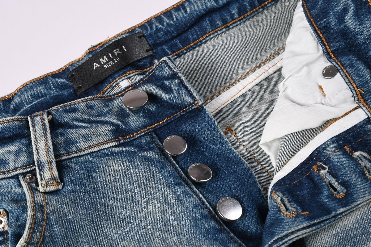 Amiri Snake Ripped Jeans - DripSparks