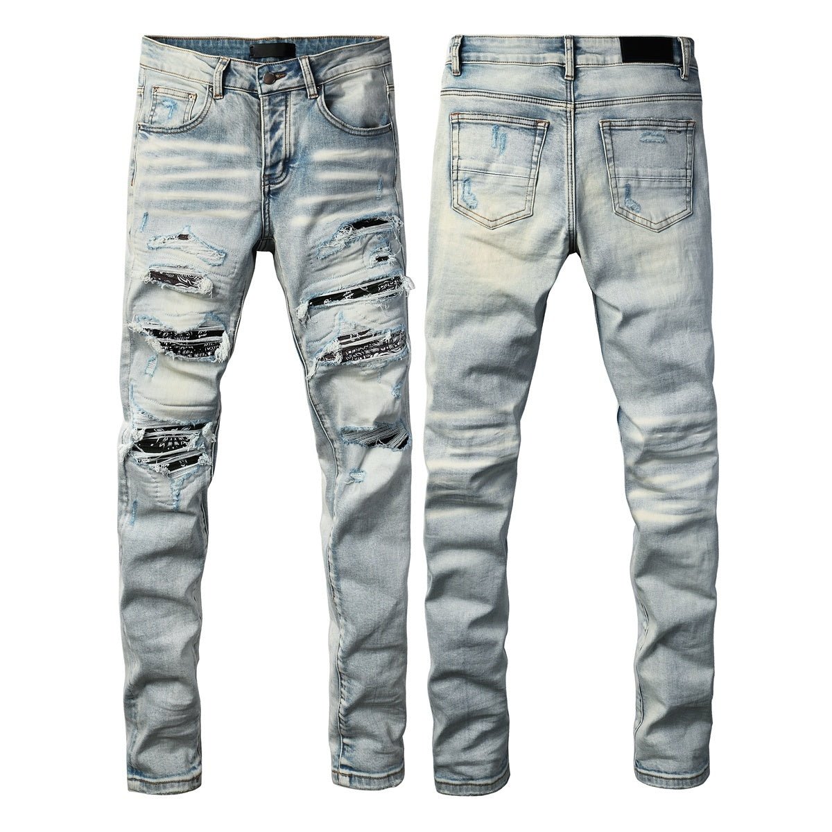 Amiri White Ripped Jeans - DripSparks