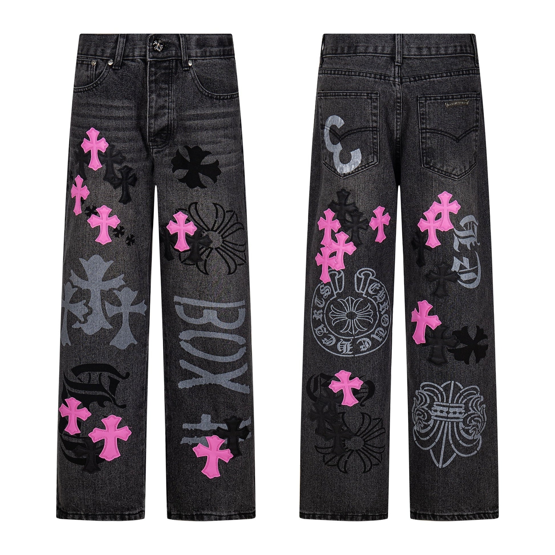 Chrome Hearts Baggy Jeans - DripSparks