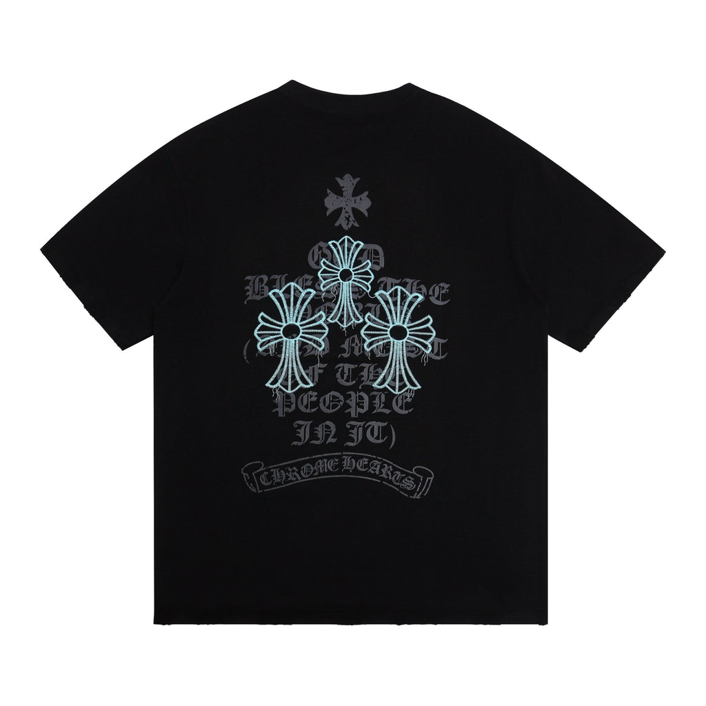 Chrome Hearts Black Tee - DripSparks