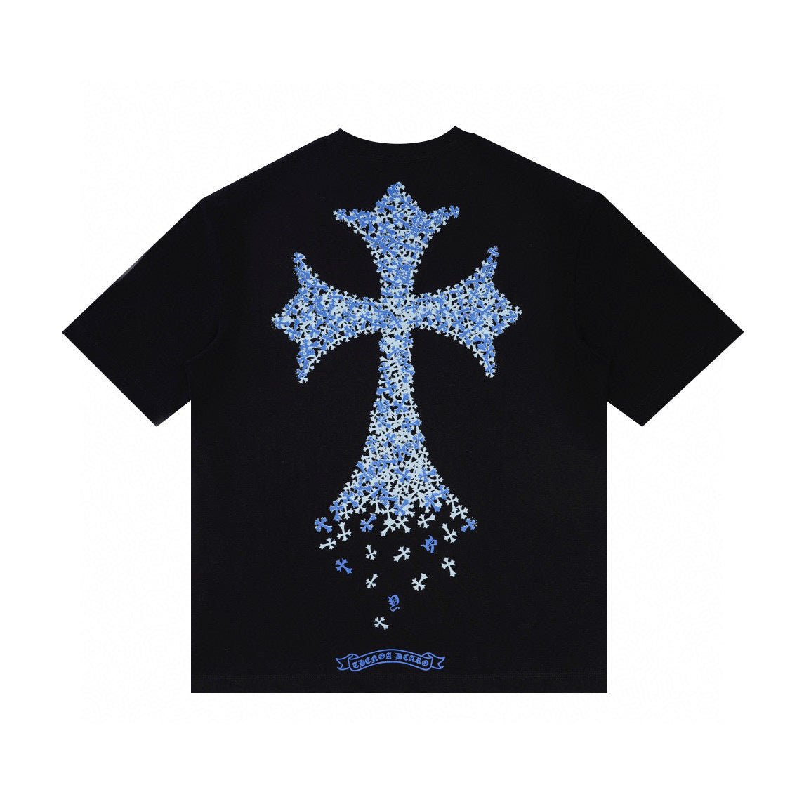 Chrome Hearts Blue Cross Tee - DripSparks