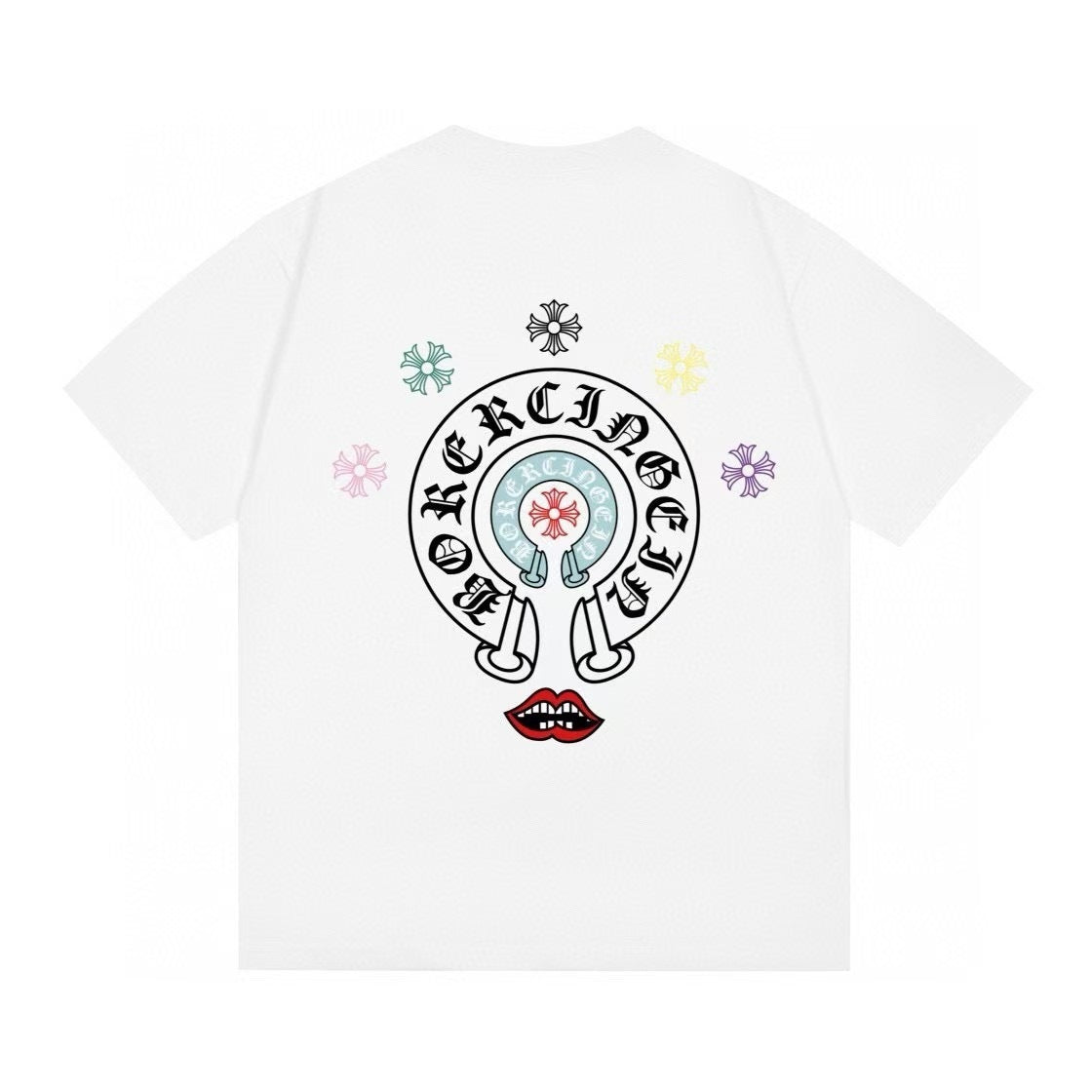 Chrome Hearts White Tee - DripSparks