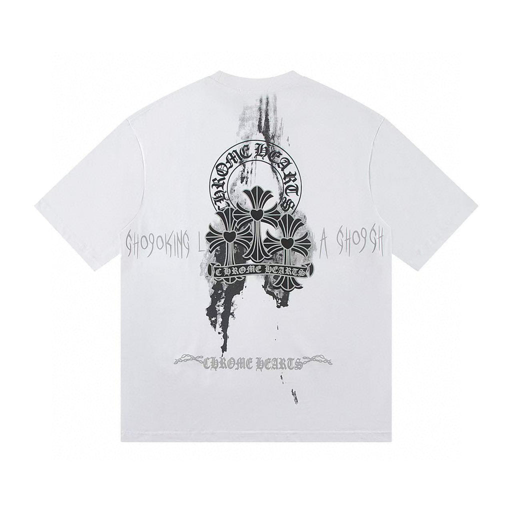 Chrome Hearts White Tee - DripSparks