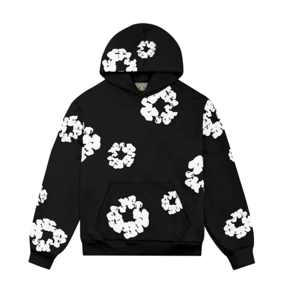Denim Tears The Cotton Wreath Sweatshirt Black - DripSparks