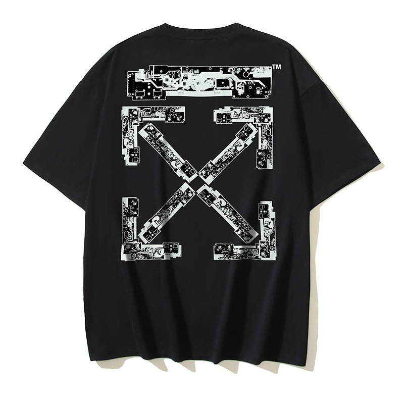 Off - White Black Tee - DripSparks