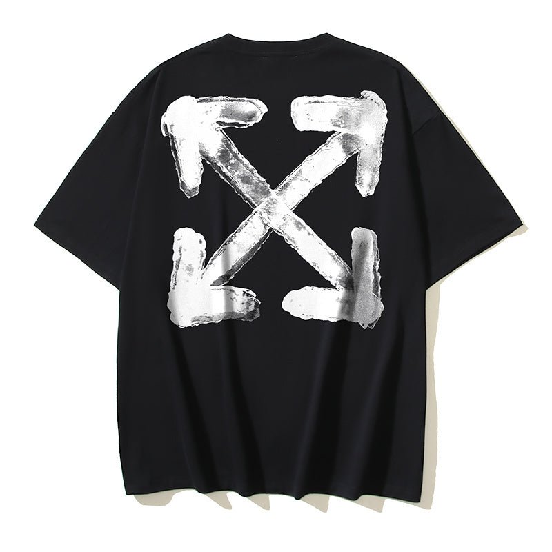 Off - White Black Tee - DripSparks