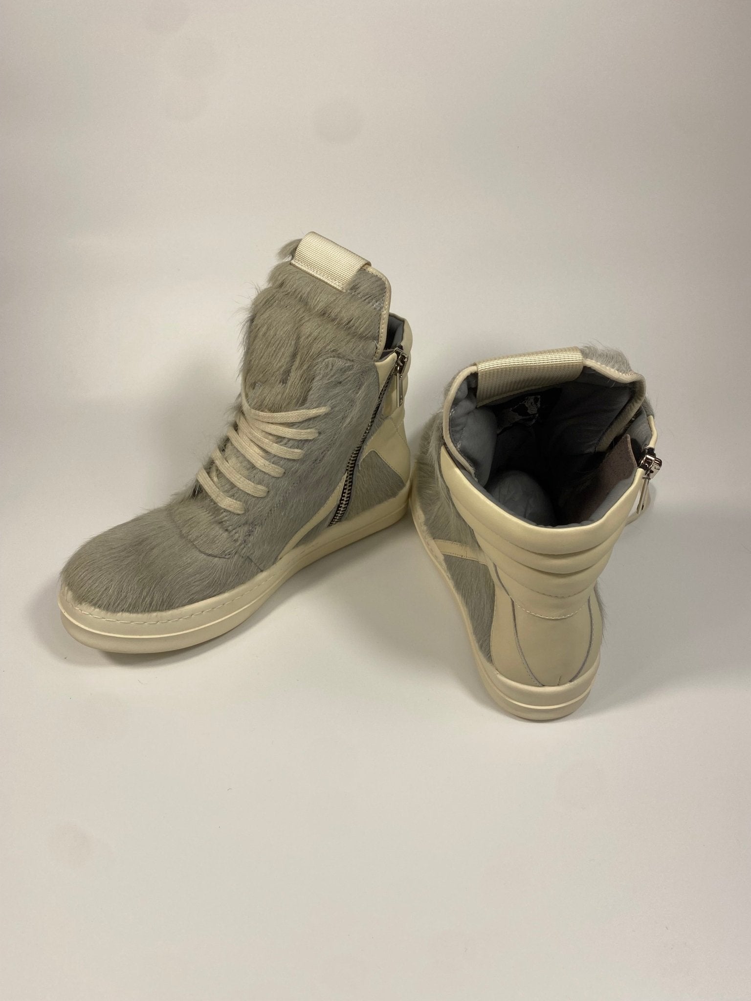 Rick Owens Geobasket Pony Hair - DripSparks
