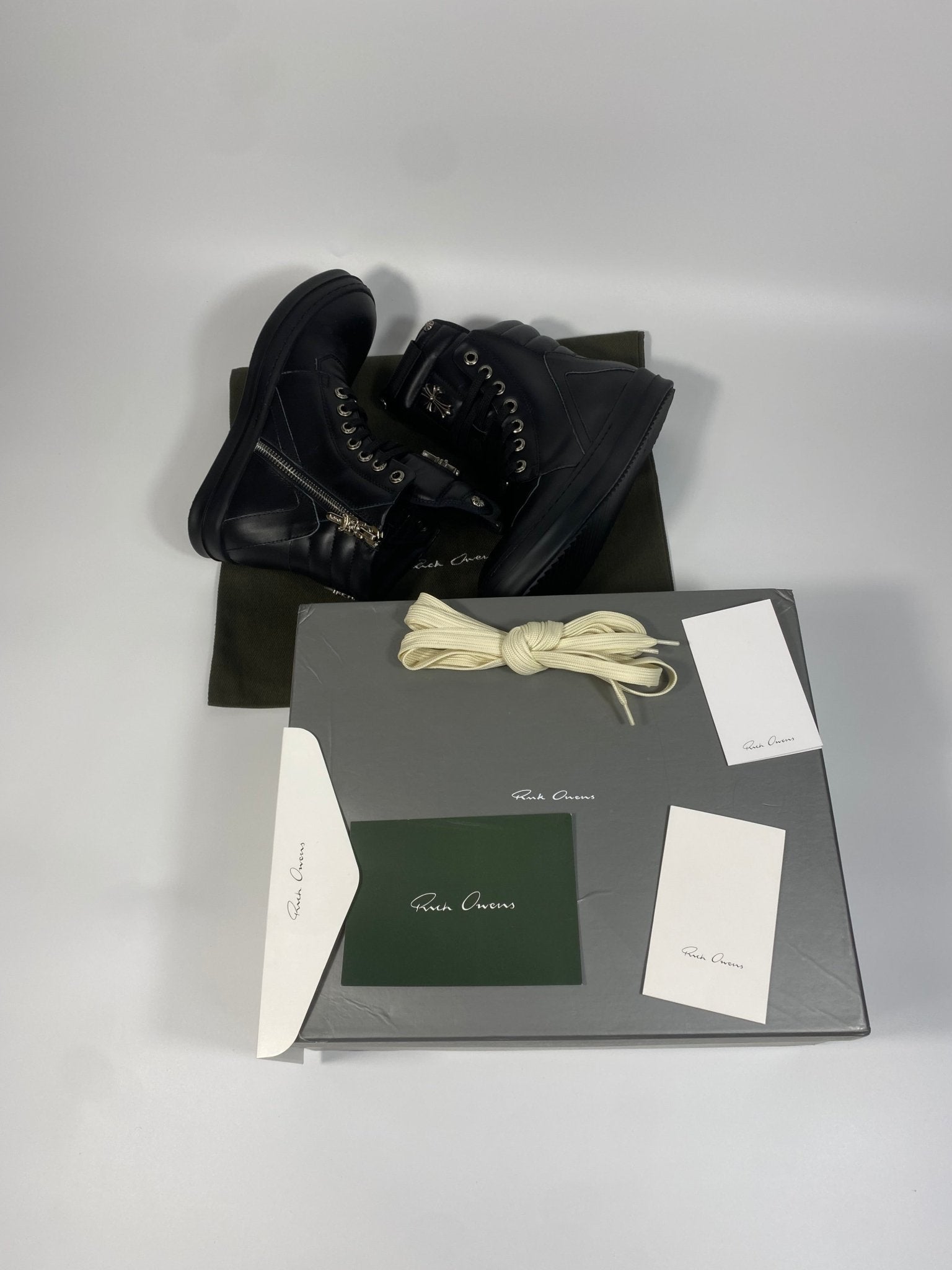 Rick Owens x Chrome Hearts Geobaskets - DripSparks