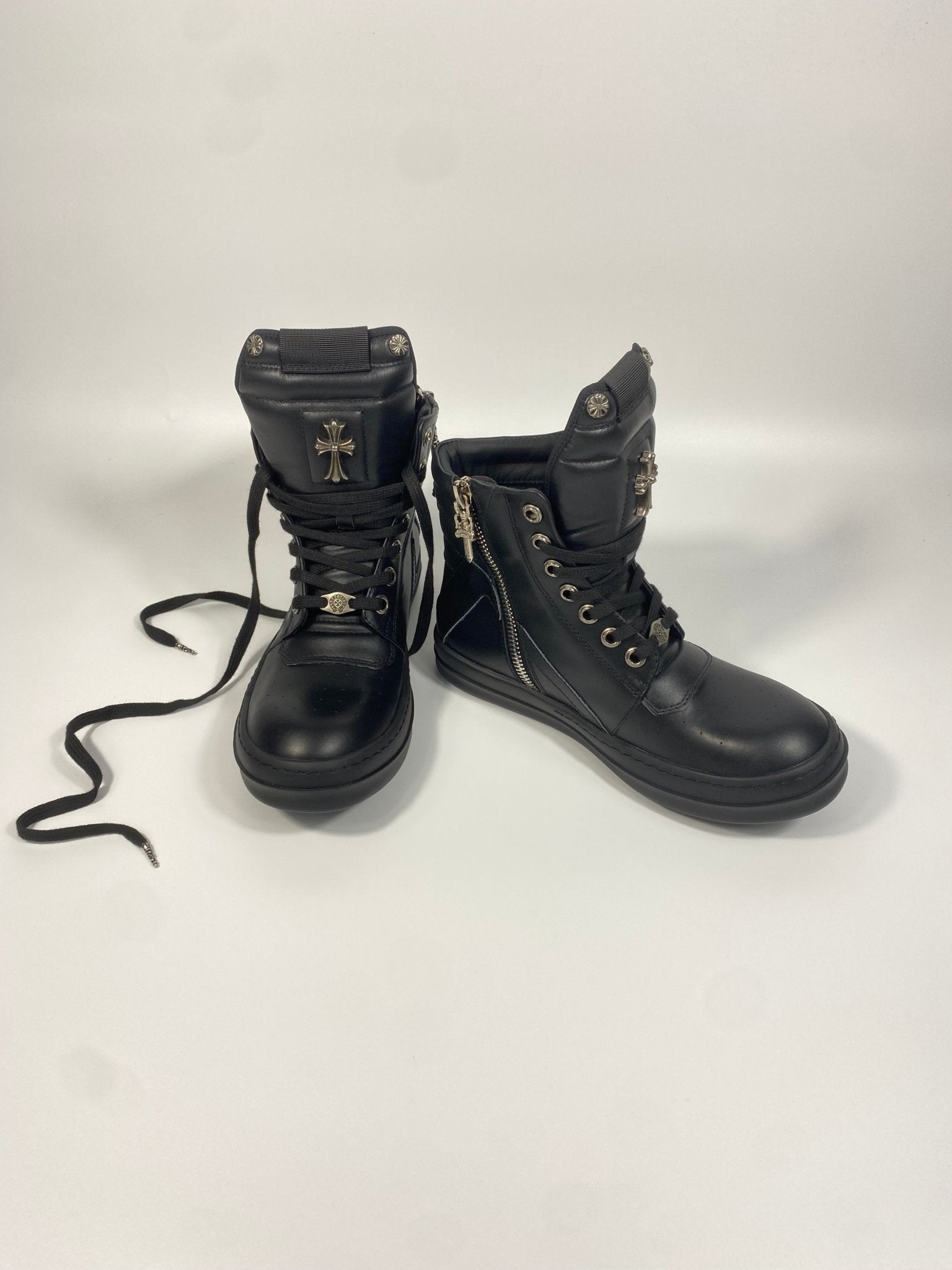 Rick Owens x Chrome Hearts Geobaskets - DripSparks